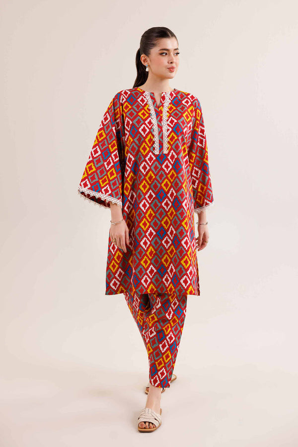 2 Piece - Stitched - Printed Suit - PE25-369