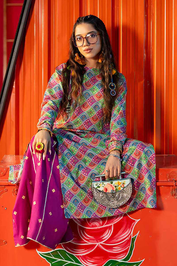 2 Piece - Stitched - Printed Suit - PE25-63