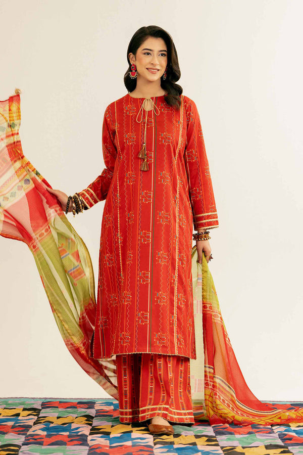 3 Piece - Stitched - Printed Suit - PE25-99