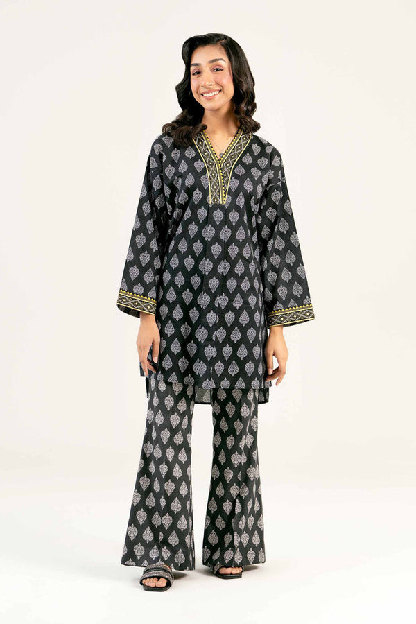 2 Piece - Stitched - Printed Suit - PS25-12